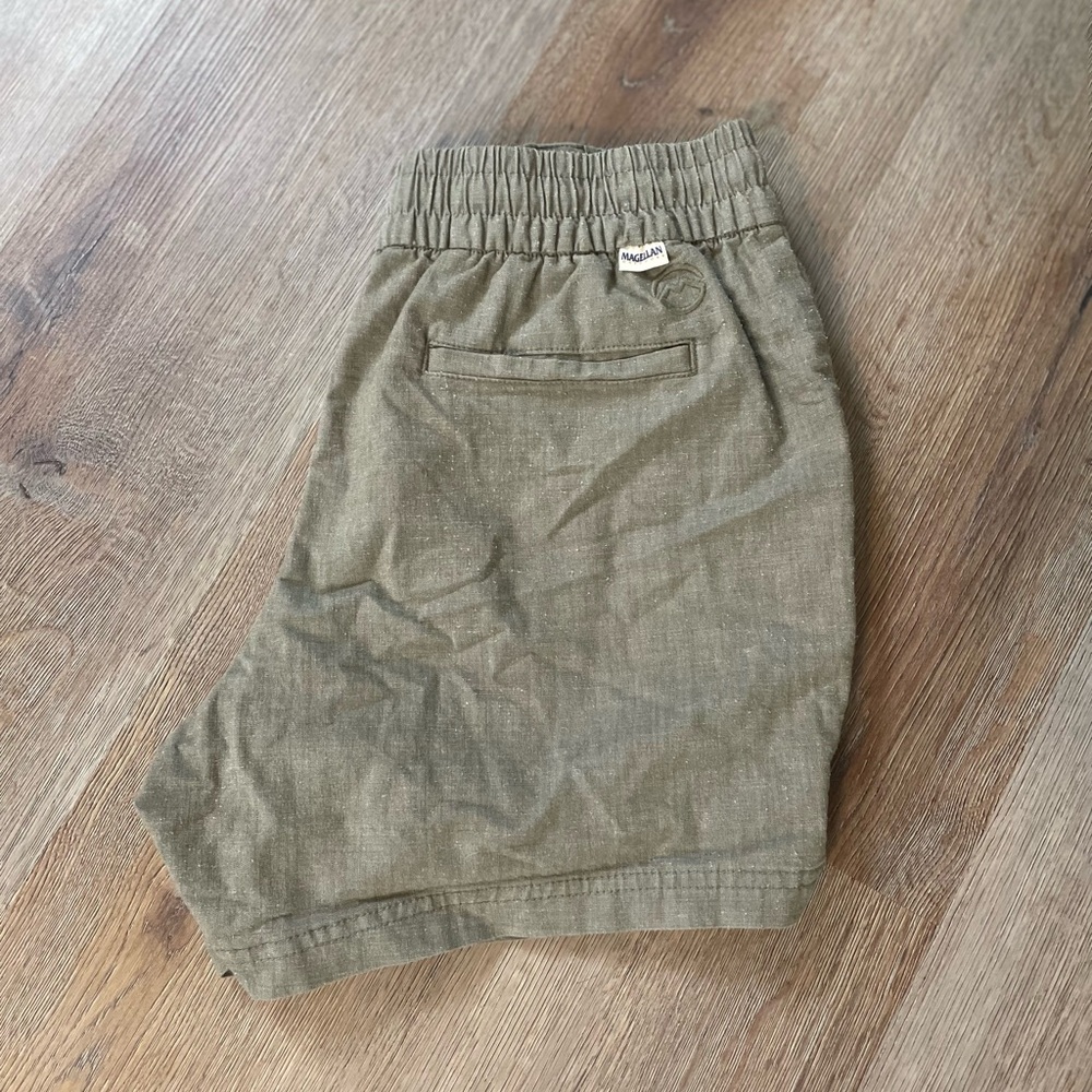 Olive Green Casual Shorts